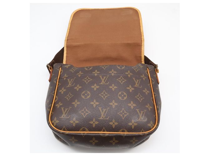Borsa a Spalla Louis Vuitton Monogram Messenger Bosphore PM Marrone Beige - vista 12
