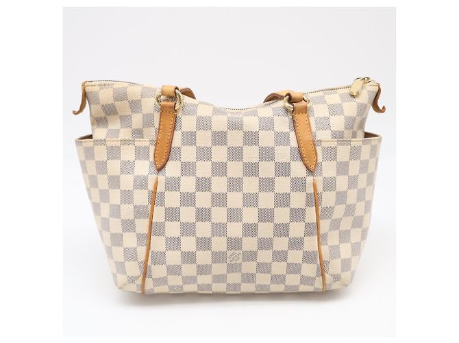 Borsa Louis Vuitton Azur Totally PM Marrone Blu Beige - vista 2