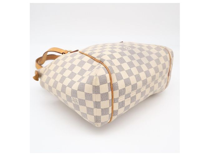 Borsa Louis Vuitton Azur Totally PM Marrone Blu Beige - vista 5