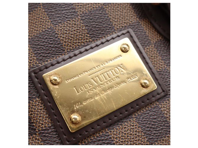 Borsa Louis Vuitton Damier Hampstead PM Marrone Beige Damier ebene - vista 10