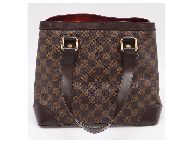 Borsa Louis Vuitton Damier Hampstead PM Marrone Beige Damier ebene - vista 2