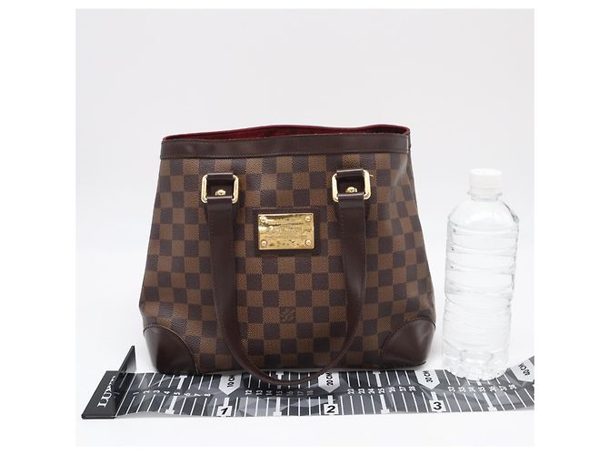 Borsa Louis Vuitton Damier Hampstead PM Marrone Beige Damier ebene - vista 3
