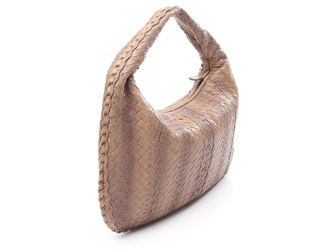 Borsa a tracolla Bottega Veneta Intrecciato Marrone - vista 2