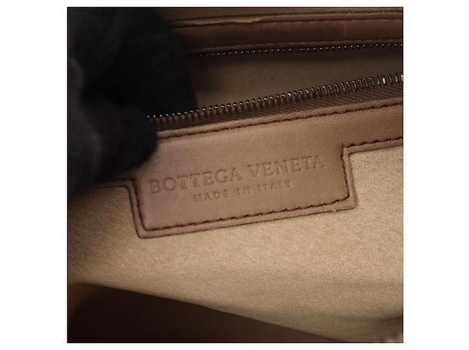 Borsa a tracolla Bottega Veneta Intrecciato Marrone - vista 4