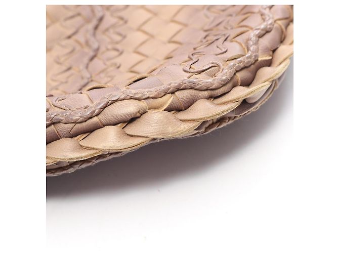 Borsa a tracolla Bottega Veneta Intrecciato Marrone - vista 7