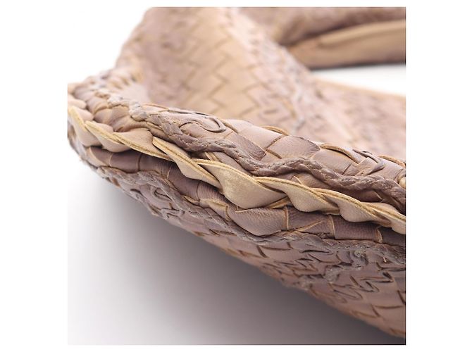 Borsa a tracolla Bottega Veneta Intrecciato Marrone - vista 8