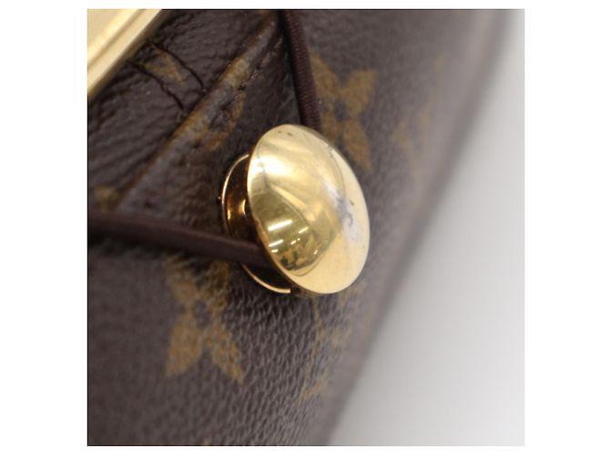Borsa a tracolla Louis Vuitton Monogram Abbesses Marrone Beige Monogramma - vista 13