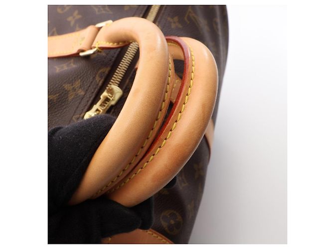 Borsa Boston Louis Vuitton Keepall 55 Marrone - vista 8