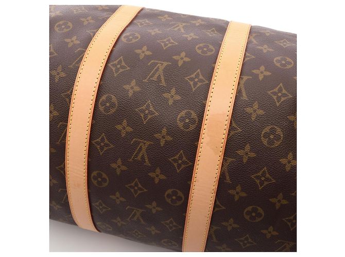 Borsa Boston Louis Vuitton Keepall 55 Marrone - vista 9