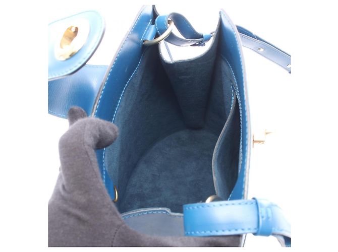 Borsa a Spalla Louis Vuitton Cluny Blu - vista 3