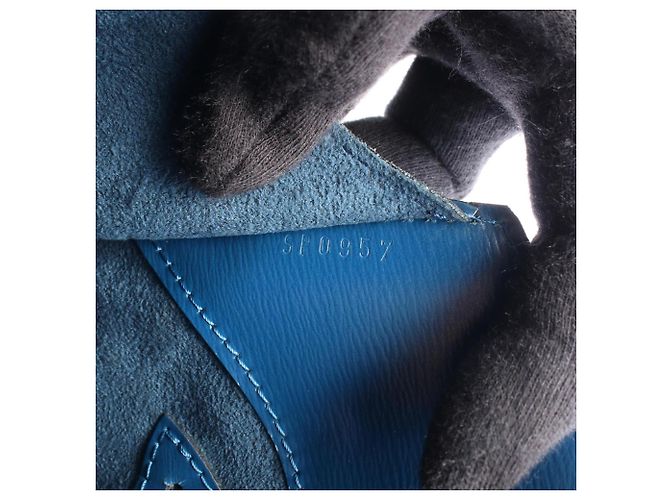 Borsa a Spalla Louis Vuitton Cluny Blu - vista 5