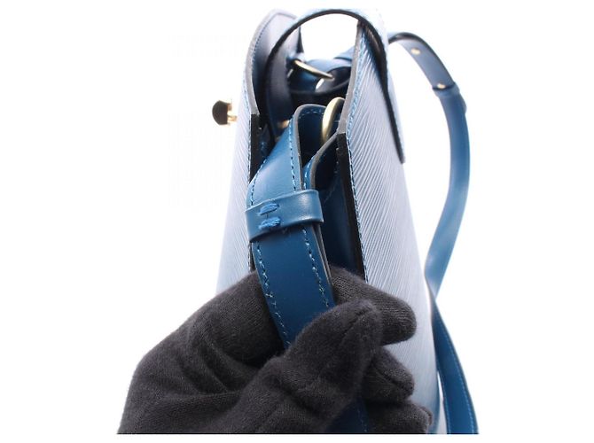 Borsa a Spalla Louis Vuitton Cluny Blu - vista 6