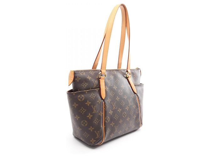 Borsa Tote Louis Vuitton Totally PM Marrone - vista 2