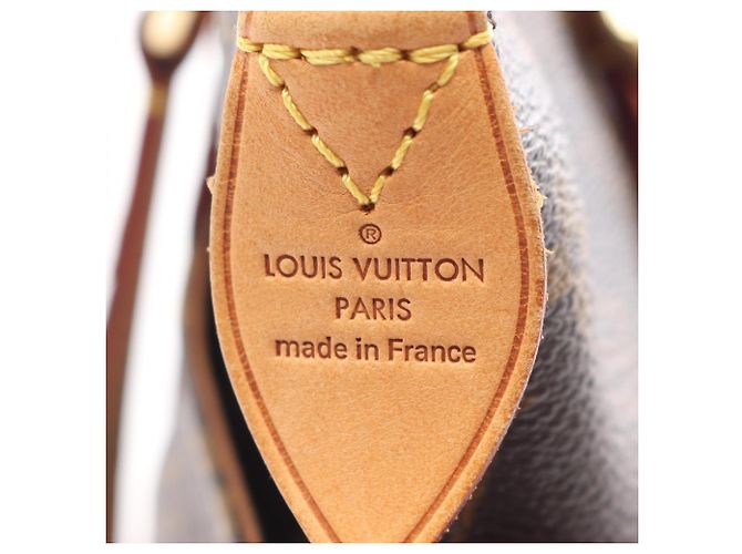 Borsa Tote Louis Vuitton Totally PM Marrone - vista 4