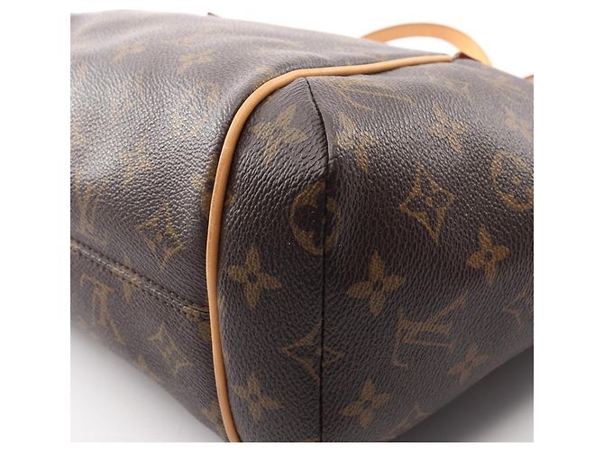Borsa Tote Louis Vuitton Totally PM Marrone - vista 8