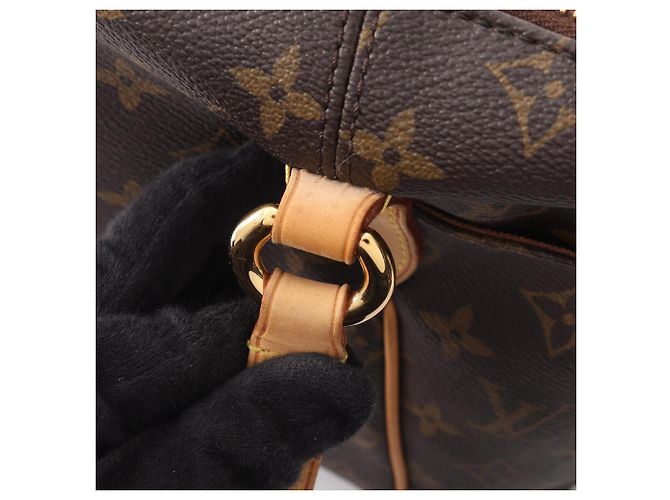 Borsa Tote Louis Vuitton Totally PM Marrone - vista 9