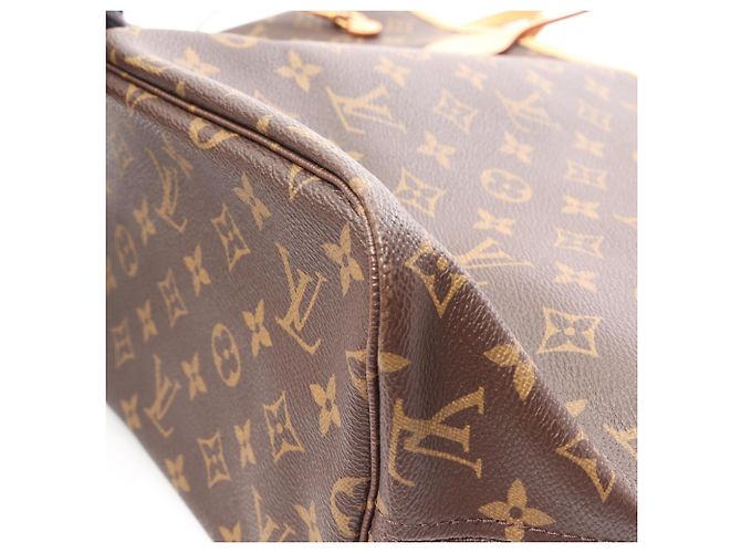 Borsa Tote Louis Vuitton Neverfull MM Marrone - vista 13