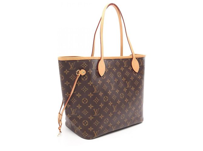Borsa Tote Louis Vuitton Neverfull MM Marrone - vista 2