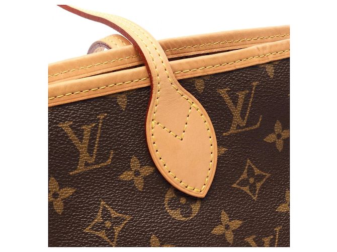 Borsa Tote Louis Vuitton Neverfull MM Marrone - vista 8
