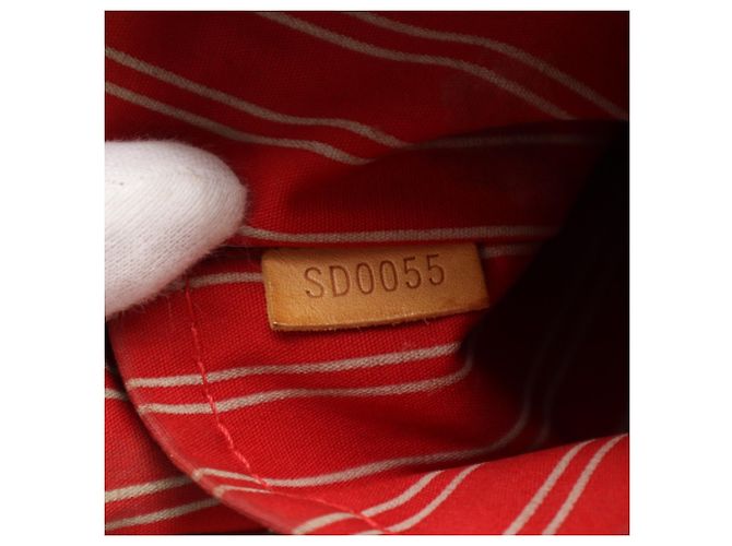 Borsa Louis Vuitton Antigua Cabas PM Rosso Beige - vista 15