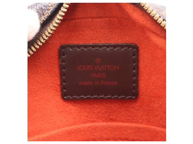 Borsa a Spalla Louis Vuitton Damier Ipanema PM Marrone Beige Damier ebene - vista 17