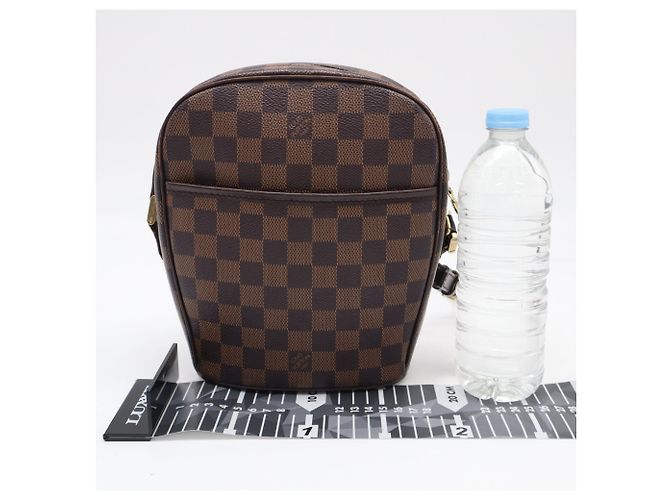 Borsa a Spalla Louis Vuitton Damier Ipanema PM Marrone Beige Damier ebene - vista 3