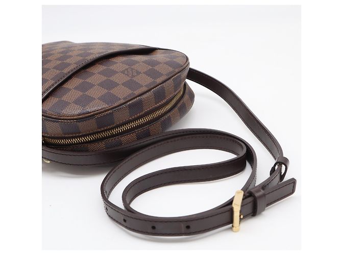 Borsa a Spalla Louis Vuitton Damier Ipanema PM Marrone Beige Damier ebene - vista 8