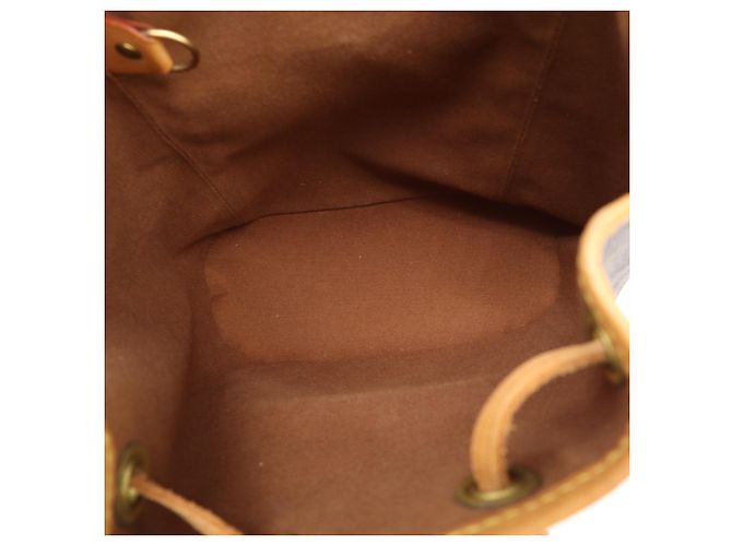 Zaino Louis Vuitton Monogram Mini Montsouris Marrone Beige - vista 10