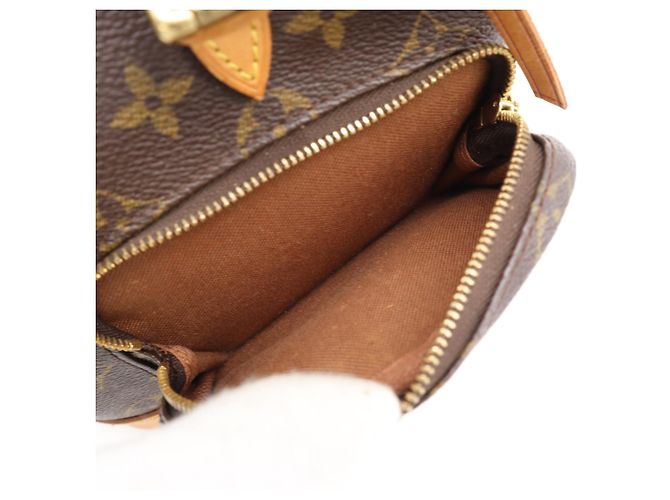Zaino Louis Vuitton Monogram Mini Montsouris Marrone Beige - vista 11
