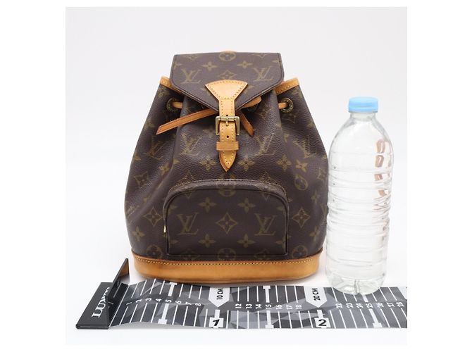 Zaino Louis Vuitton Monogram Mini Montsouris Marrone Beige - vista 3