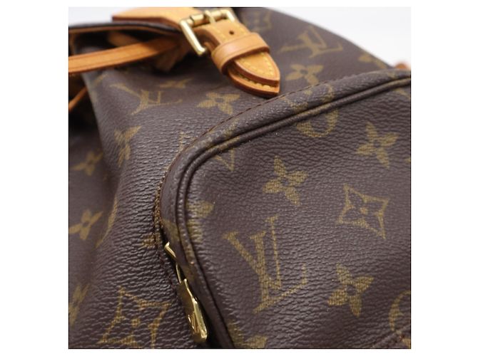 Zaino Louis Vuitton Monogram Mini Montsouris Marrone Beige - vista 4