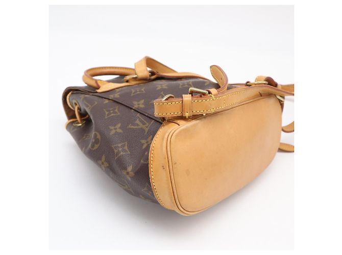 Zaino Louis Vuitton Monogram Mini Montsouris Marrone Beige - vista 6