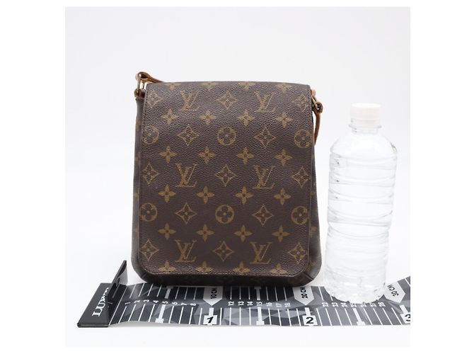 Borsa a tracolla Louis Vuitton Monogram Musette Salsa Marrone Beige Monogramma - vista 3