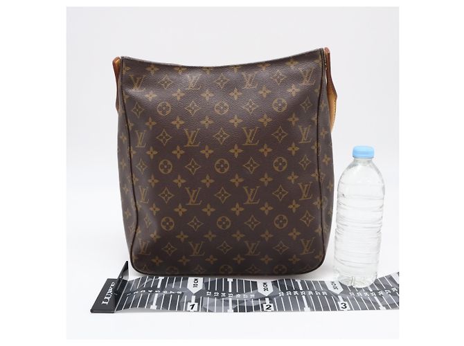 Borsa Louis Vuitton Monogram Looping GM Marrone Beige Monogramma - vista 3