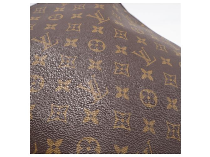 Borsa Louis Vuitton Monogram Looping GM Marrone Beige Monogramma - vista 4