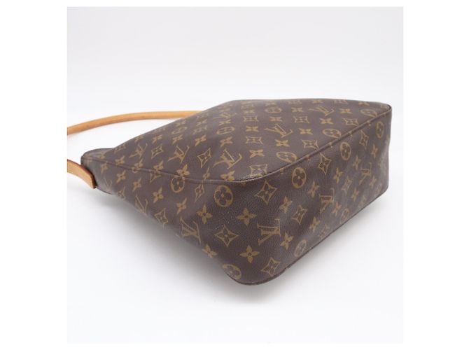 Borsa Louis Vuitton Monogram Looping GM Marrone Beige Monogramma - vista 5