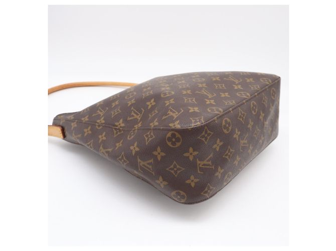 Borsa Louis Vuitton Monogram Looping GM Marrone Beige Monogramma - vista 6