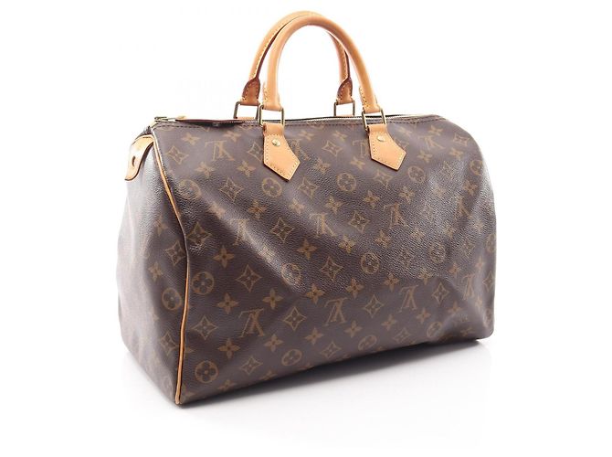 Bolso Louis Vuitton Speedy 35 Castaño - vista 2