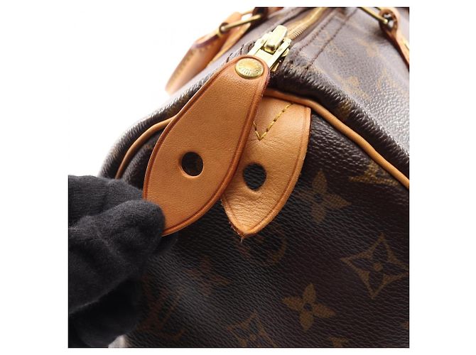 Bolso Louis Vuitton Speedy 35 Castaño - vista 7