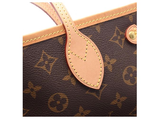 Borsa Tote Louis Vuitton Neverfull PM Marrone - vista 8