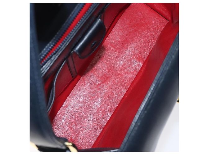 Gucci Pelle Vintage Blu navy - vista 5
