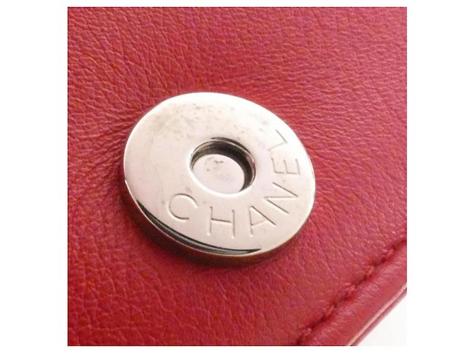 Chanel 48115 Red Chain Shoulder Wallet Rosso - vista 10