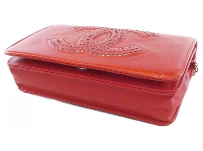 Chanel 48115 Red Chain Shoulder Wallet Rosso - vista 3
