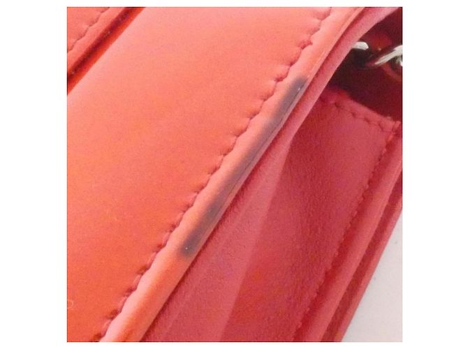Chanel 48115 Red Chain Shoulder Wallet Rosso - vista 5