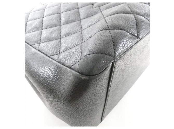 Borsa a tracolla Chanel 50995 in pelle di vitello granulata nera Nero - vista 3