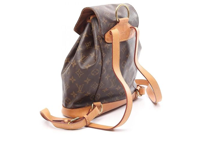 Zaino/Borsa Louis Vuitton Montsouris MM Marrone - vista 2
