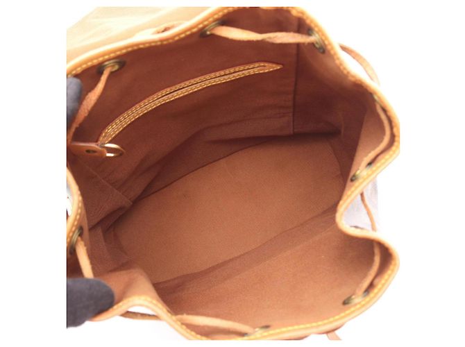 Zaino/Borsa Louis Vuitton Montsouris MM Marrone - vista 3