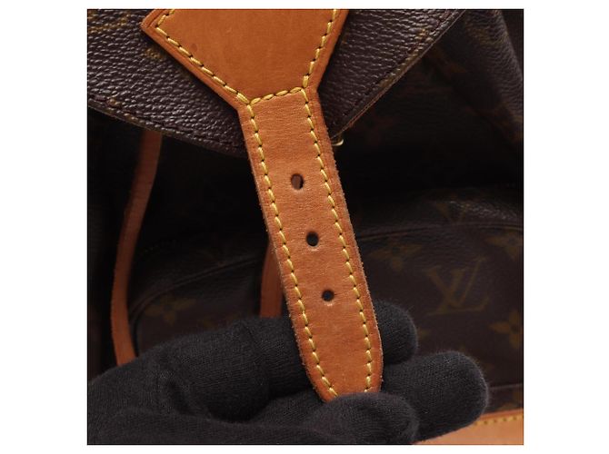 Zaino/Borsa Louis Vuitton Montsouris MM Marrone - vista 7