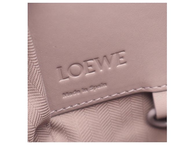 Borsa Loewe Hammock in pelle viola Porpora - vista 4