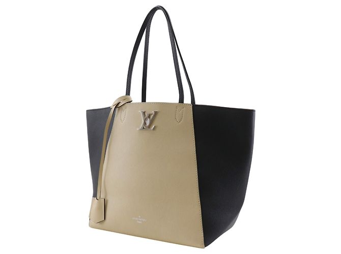 Louis Vuitton Lockme Cabas in pelle Beige - vista 2